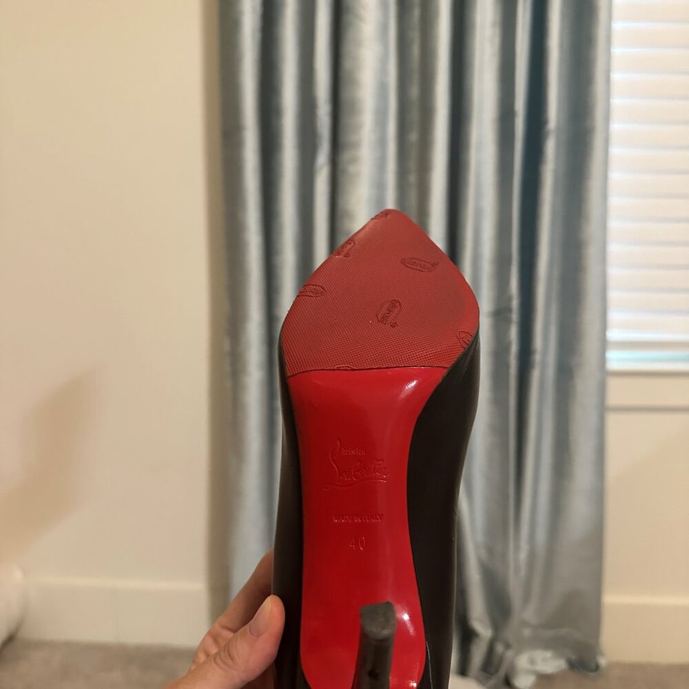 Christian Louboutin Pigalle 100 Nappa Shiny Black size 40 - Picture 12 of 16